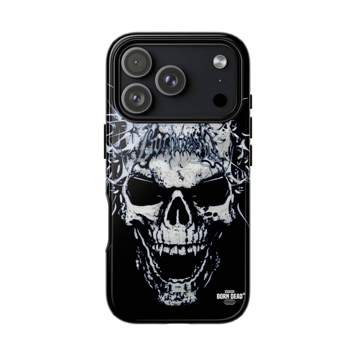 Gothic Skull Tough Phone Case Born Dead Clothing Gothic Skull Tough Phone Case Born Dead Clothing