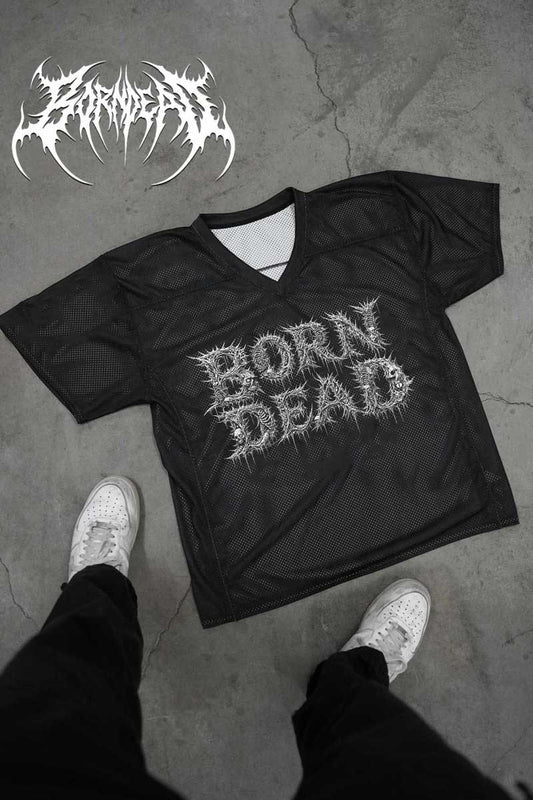 Born Dead American Football Death Metal Inspired Jersey