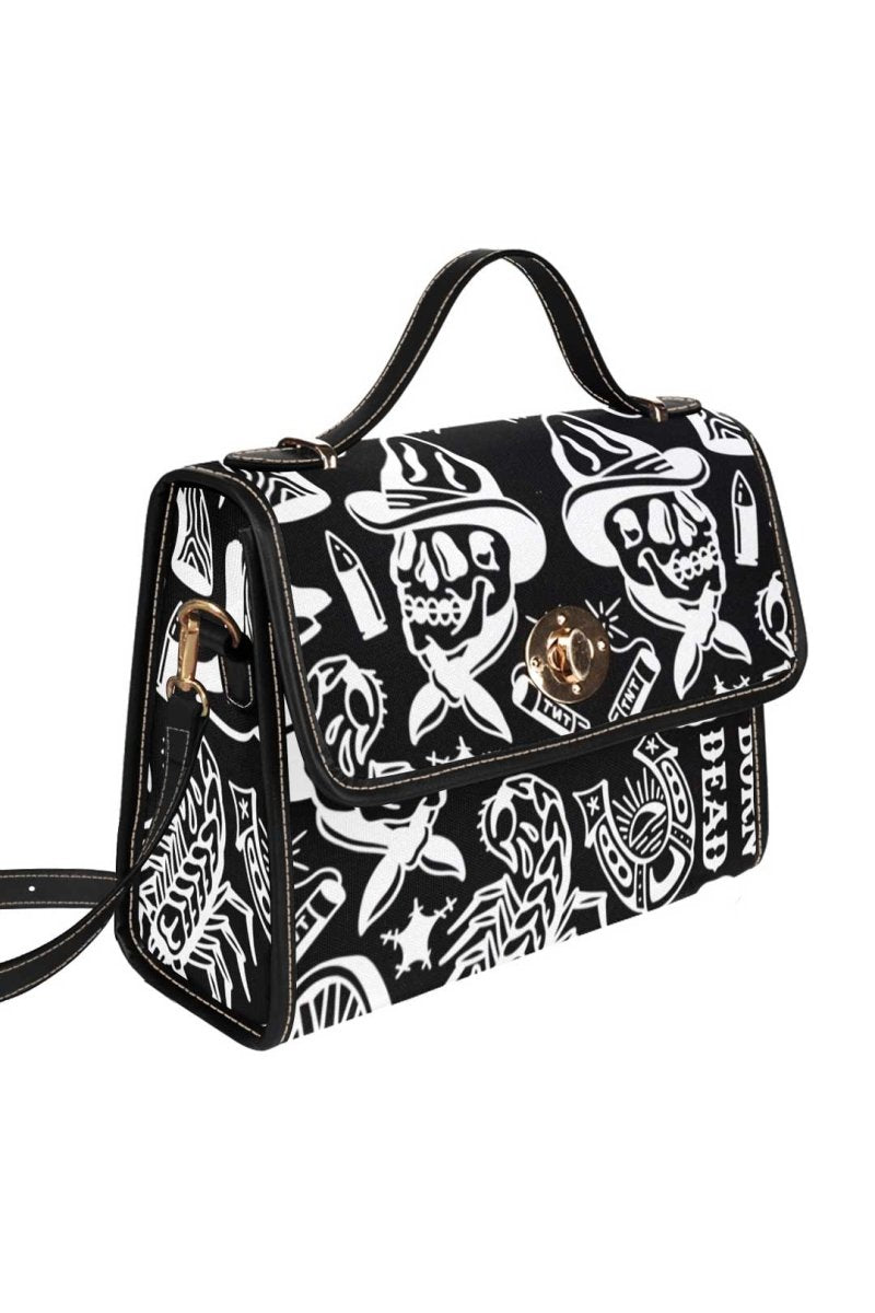 Yallternative Tattoo Inspired Purse Hand Bag (Black)