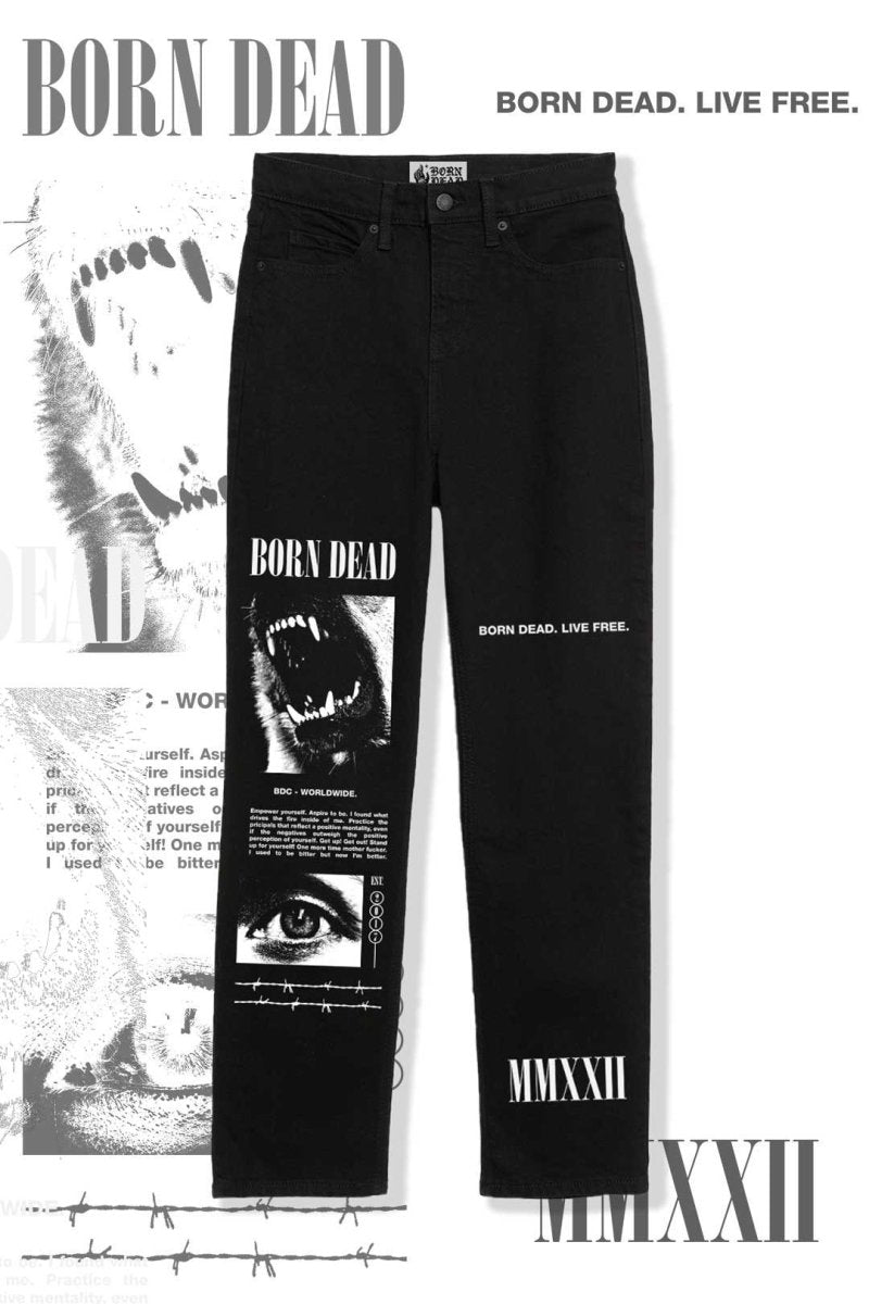 Live Free Skate Jeans Streetwear Inspired