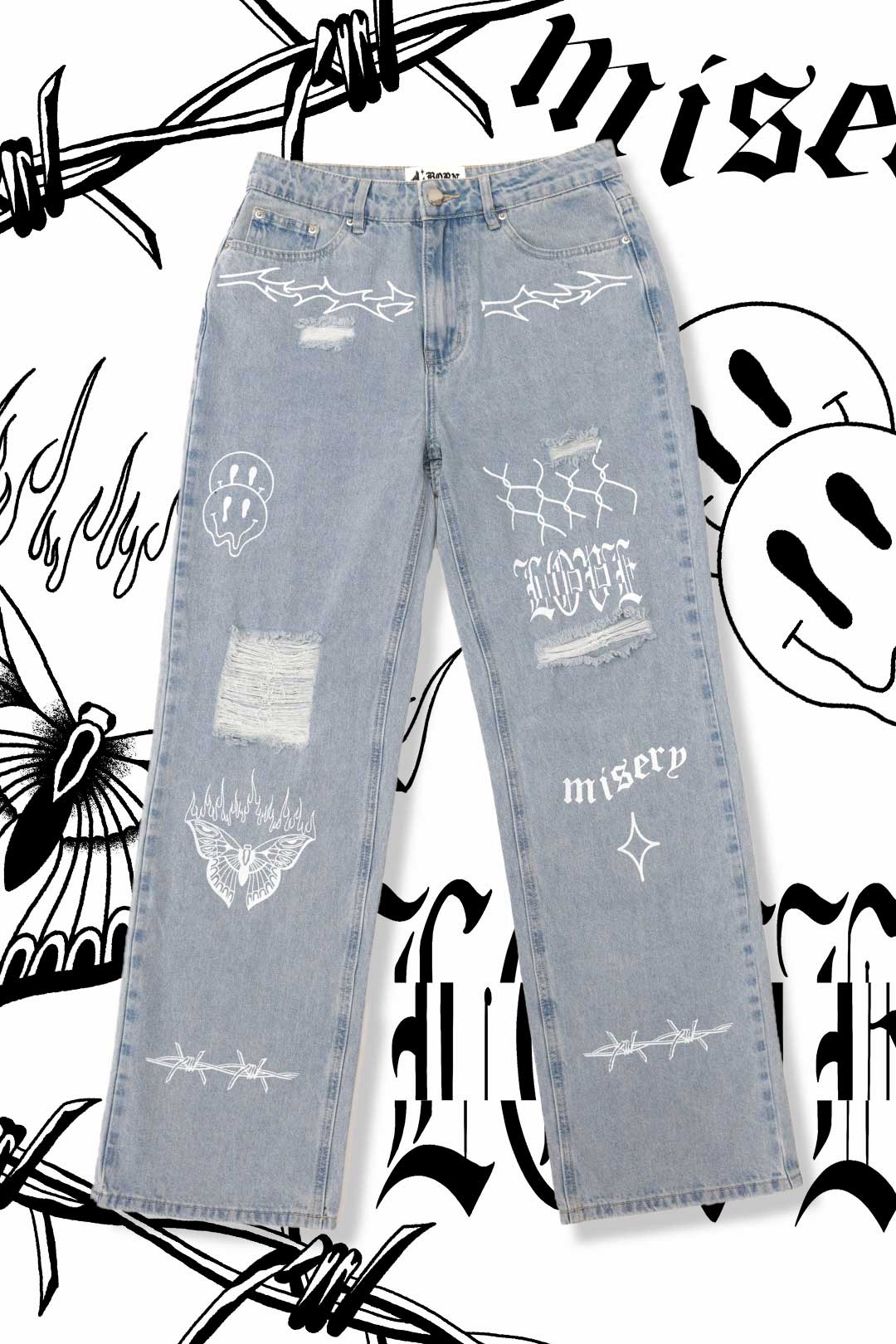 Tattoo Inspired Pants & Skate Shorts