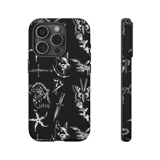 Dark Tattoo Tough Phone Case