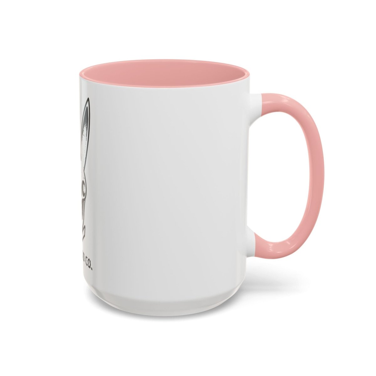 Bunny Pink Accent Coffee Mug