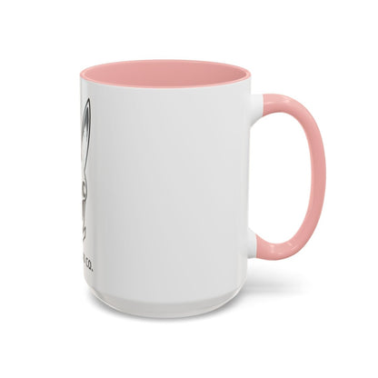 Bunny Pink Accent Coffee Mug