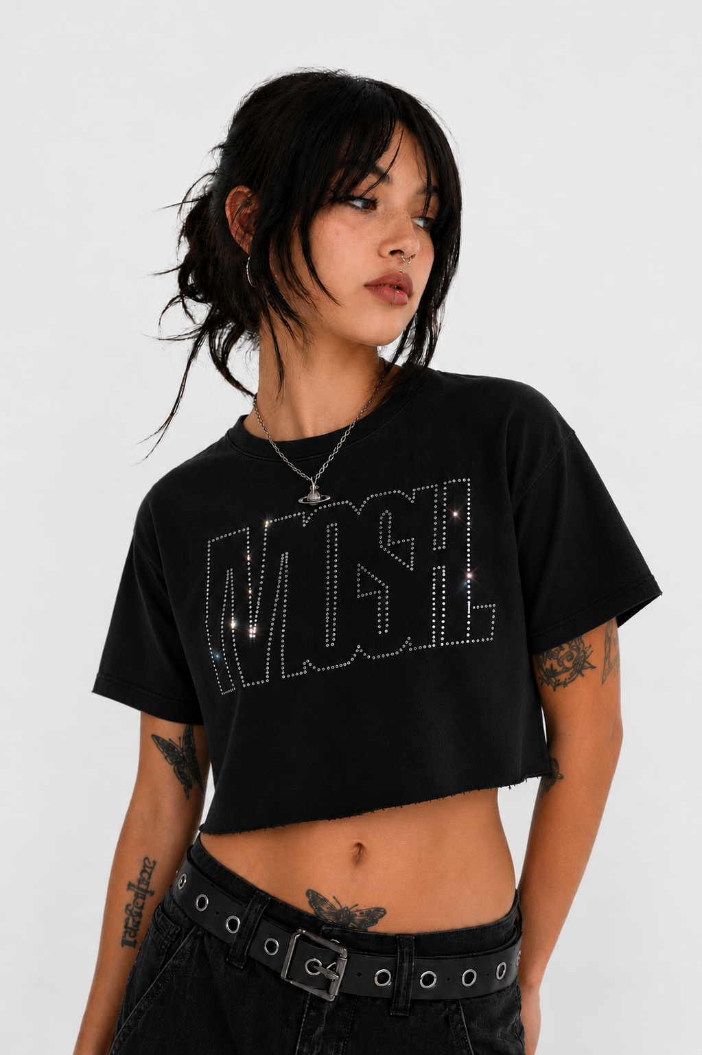 Cropped Mosh Streetwear Music Inspired Tee