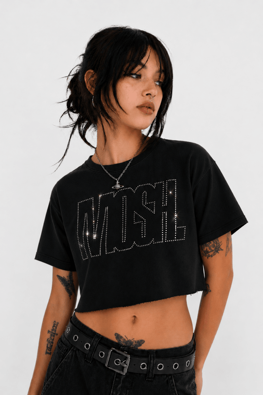 Cropped Mosh Streetwear Music Inspired Tee