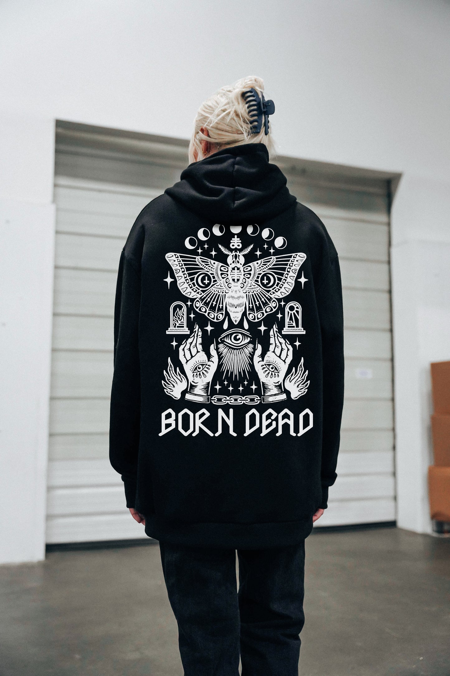 Moth Dust Heavyweight Tattoo Inspired Hoodie