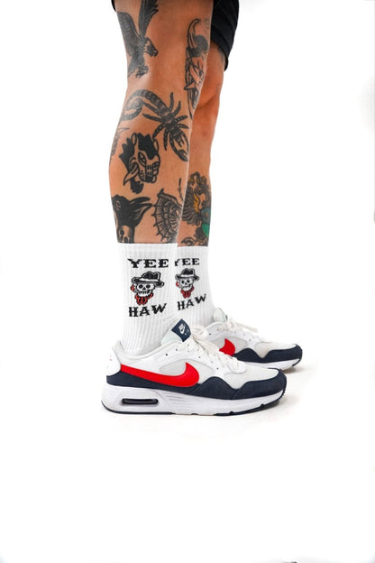 Yee Haw Tattoo Inspired Skatewear Socks