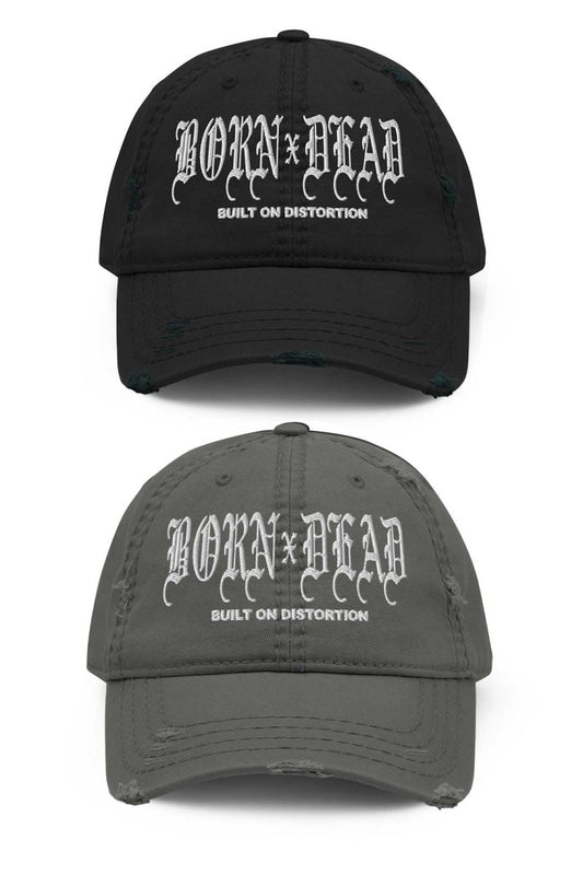 Built On Distortion Distressed Dad Hat