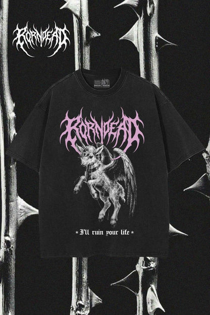 I'll Ruin Your Life Goth Inspired Vintage Tee