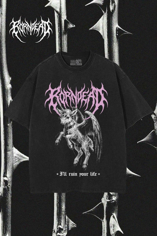 I'll Ruin Your Life Goth Inspired Vintage Tee