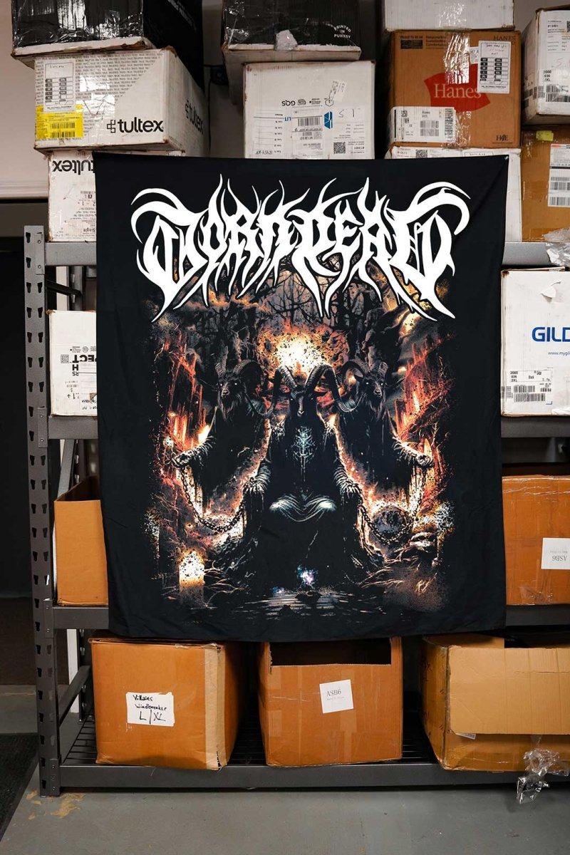 Black Mass Death Metal Inspired Wall Tapestries