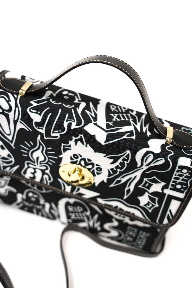 Spooky Tattoo Inspired Purse Hand Bag