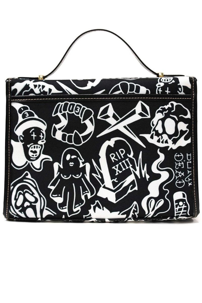 Spooky Tattoo Inspired Purse Hand Bag