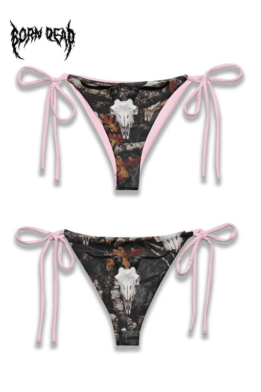 Bull skull Camo Bikini Bottom
