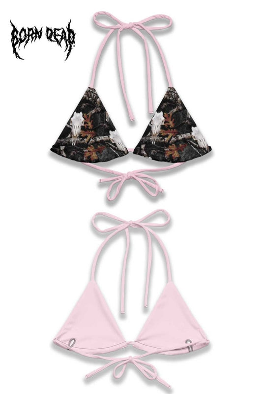 Bull Skull Camo Bikini top