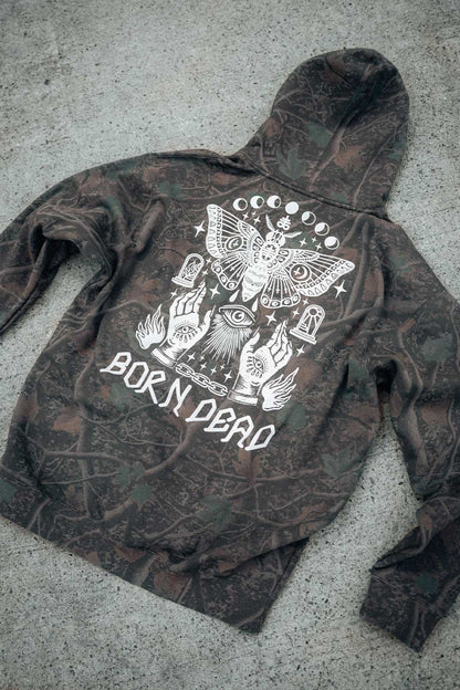 Camo Moth Dust Tattoo Inspired Hoodie