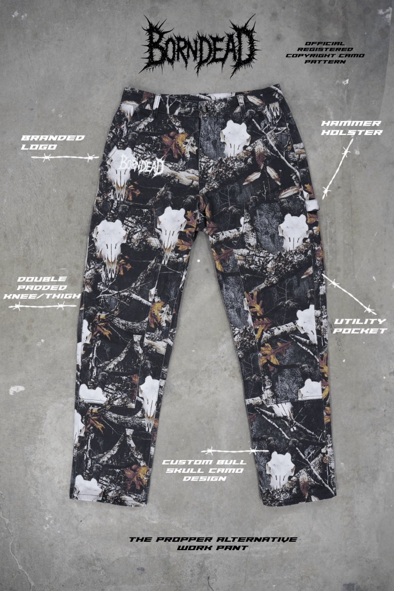 Real Tree Bull Skull Camo Workman Pants