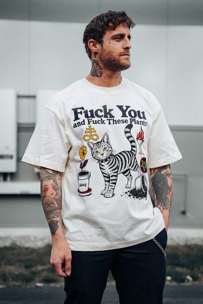 Fuck Plants Streetwear Goth Inspired Tee