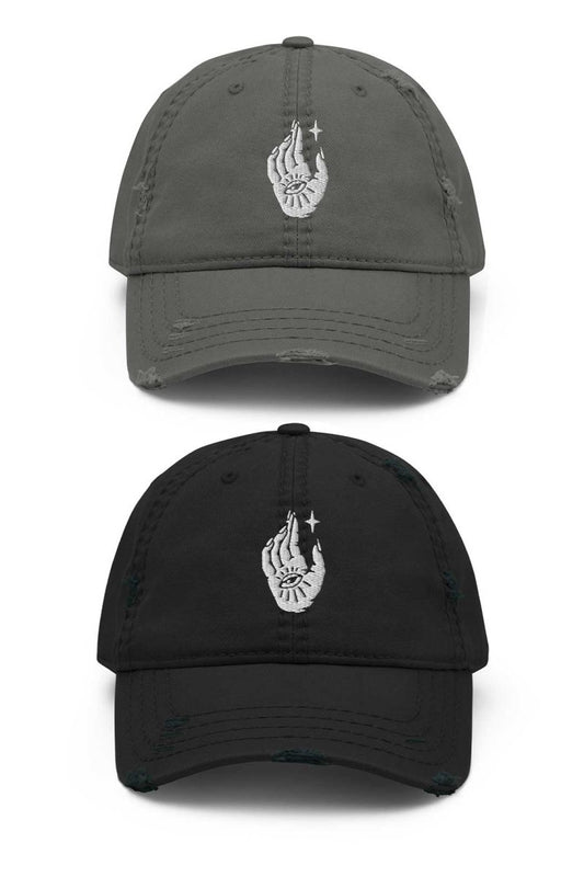 Distressed Hand Tattoo Inspired Dad Hat