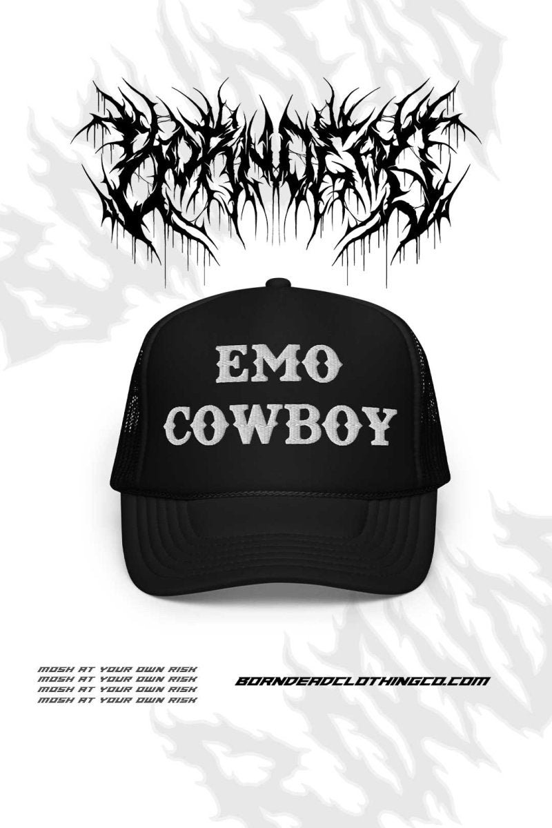 Emo Cowboy Embroidered Trucker