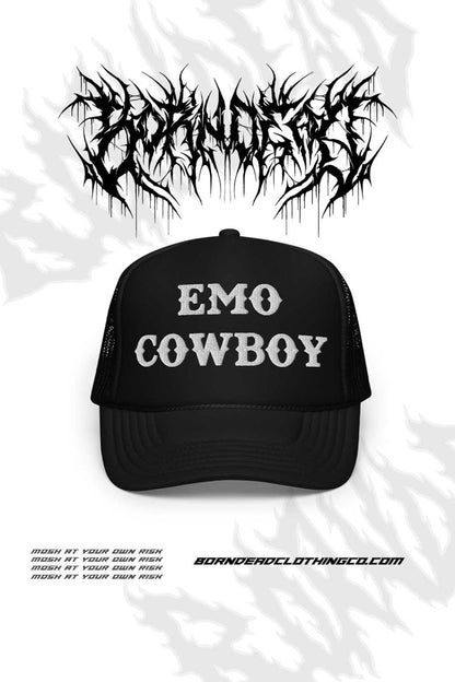 Emo Cowboy Embroidered Trucker