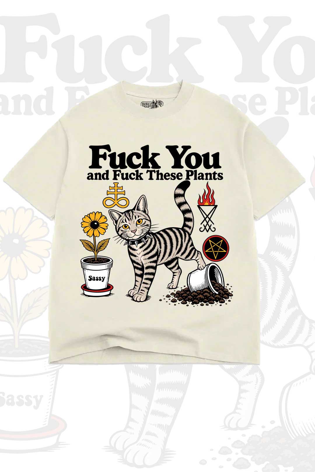 Fuck Plants Streetwear Goth Inspired Tee