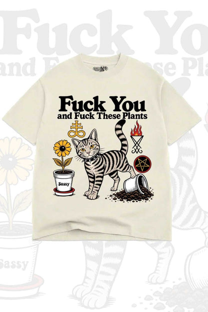 Fuck Plants Streetwear Goth Inspired Tee