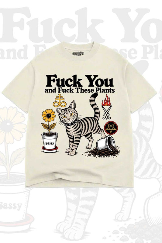 Fuck Plants Streetwear Goth Inspired Tee