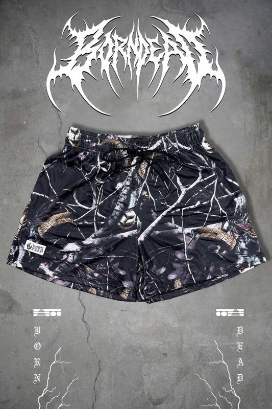 Goat Camo Mesh Athletic Shorts Tattoo Inspired