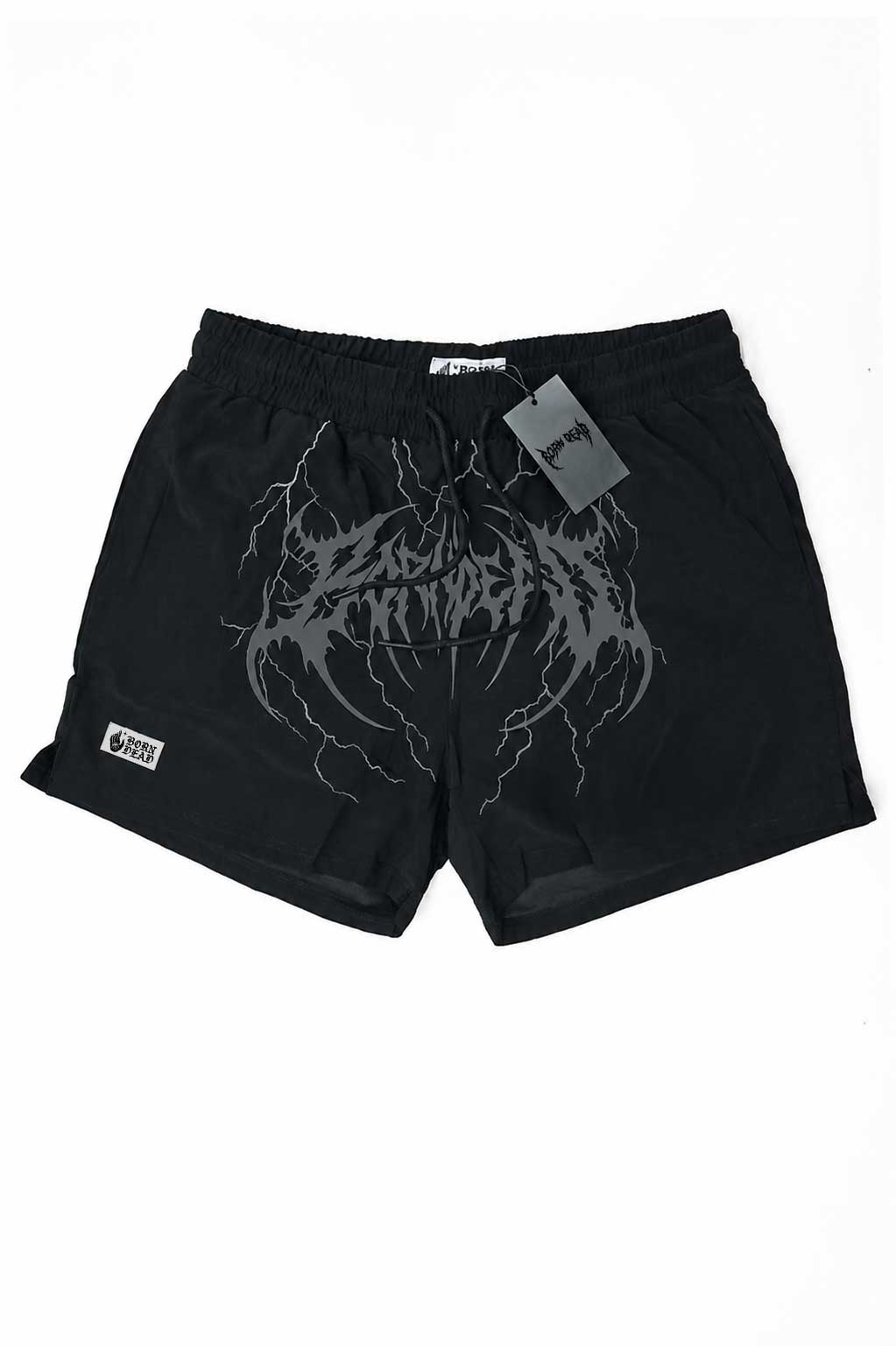Born Dead Logo (Gray) Music Inspired Shorts