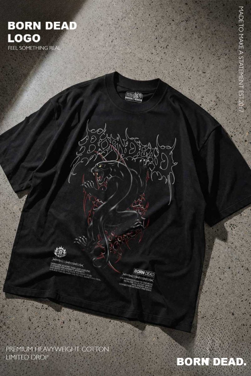 Hardcore Panther Streetwear Music Inspired Tee