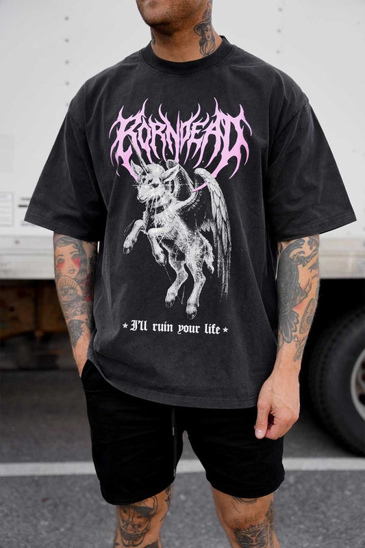 I'll Ruin Your Life Goth Inspired Vintage Tee