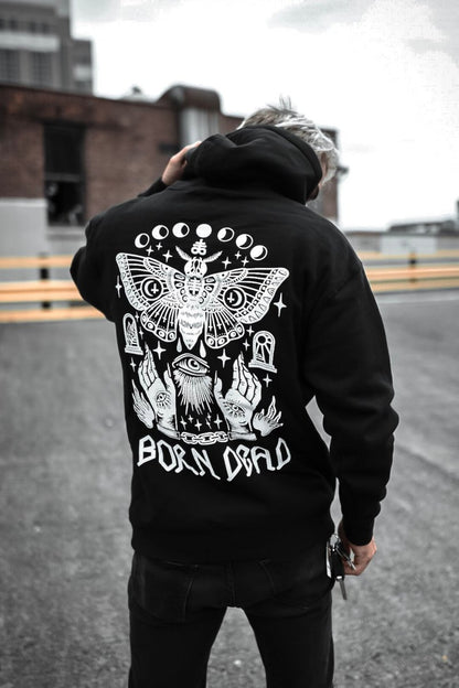 Moth Dust Heavyweight Tattoo Inspired Hoodie