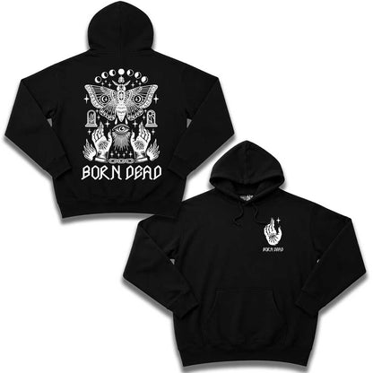 Moth Dust Heavyweight Tattoo Inspired Hoodie