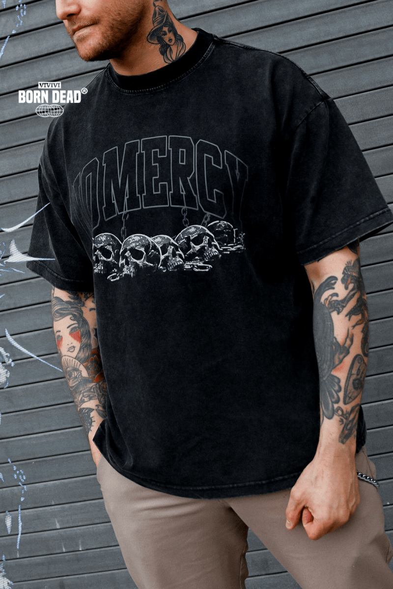 No Mercy Tattoo Inspired Vintage Tee