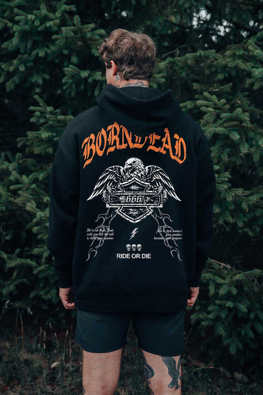 Ride Or Die Heavyweight Tattoo Inspired Hoodie