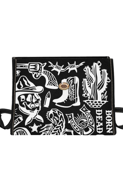 Yallternative Tattoo Inspired Purse Hand Bag (Black)