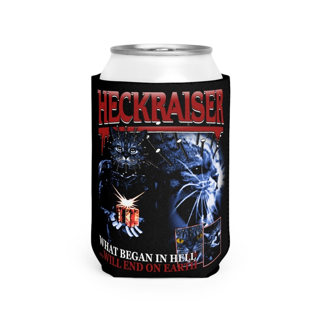Born Dead Cat inspired Can Cooler Sleeve