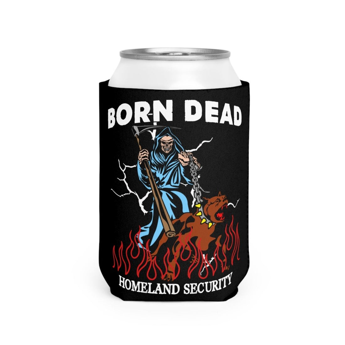 Born Dead Tattoo Inspired Can Cooler Sleeve