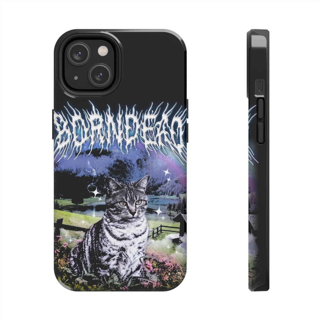 Death Metal Kitty Goth Inspired Phone Cases
