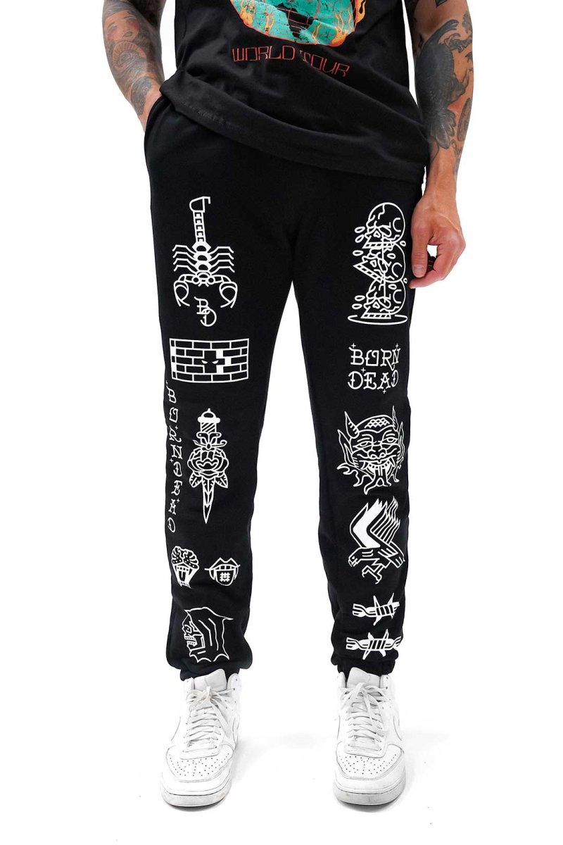 American Traditional Tattoo Inspired Joggers