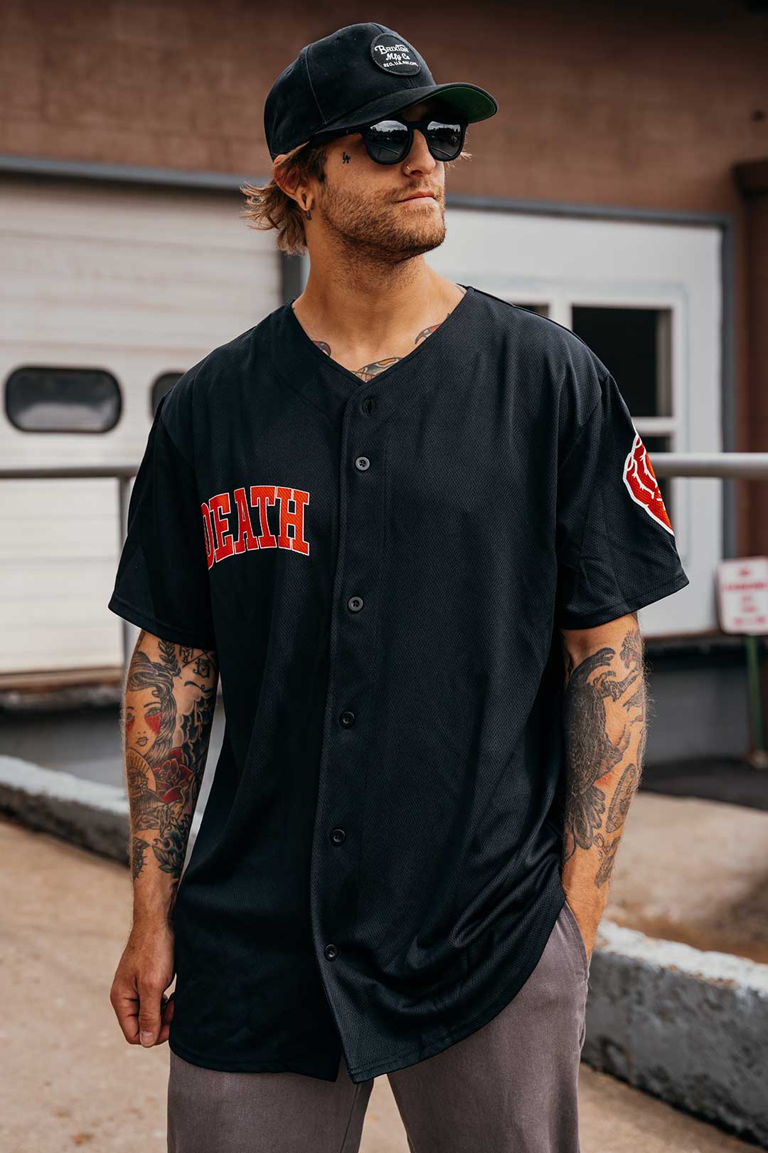 Death Baseball Jersey Goth Inspired