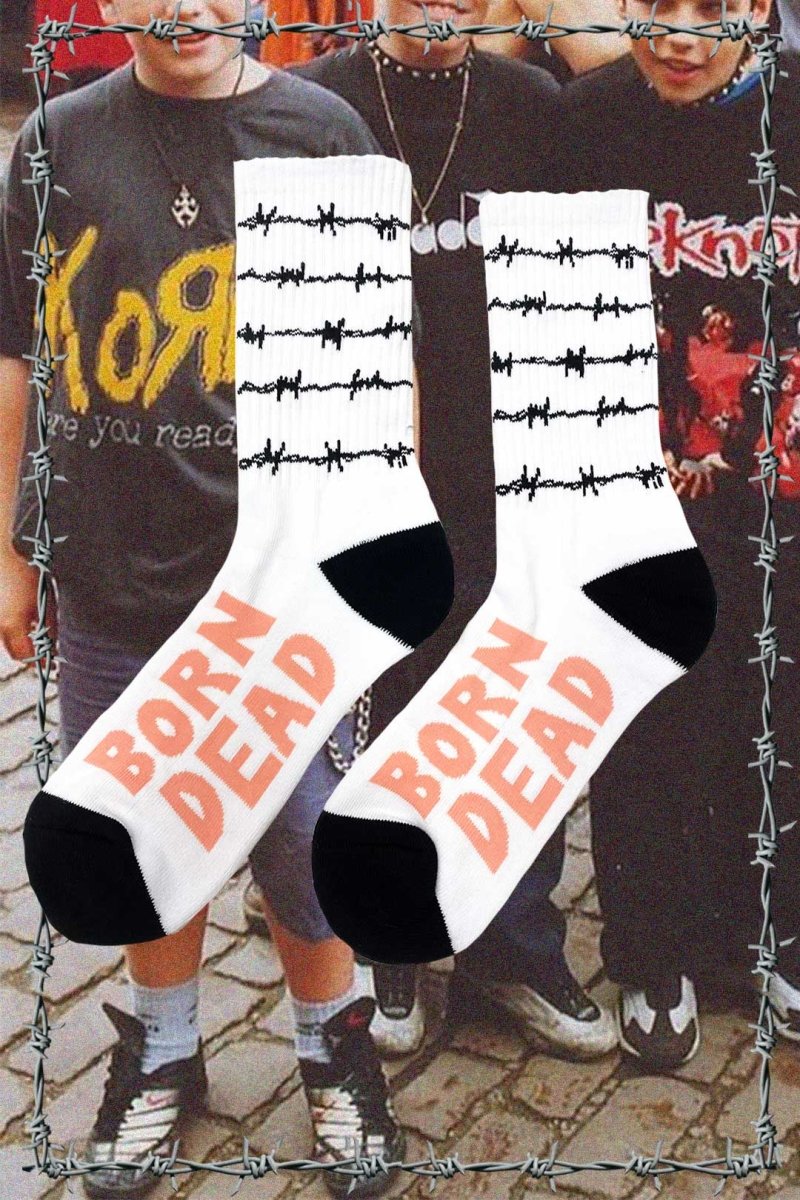 Barbed Wire Tattoo Inspired Skatewear Socks
