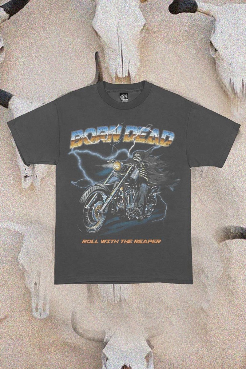 Roll With The Reaper Vintage Streetwear T-Shirt