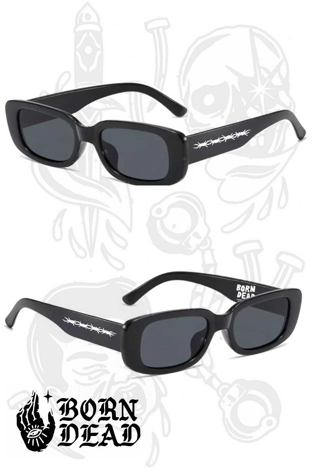 Born Dead Sunglasses Tattoo Inspired