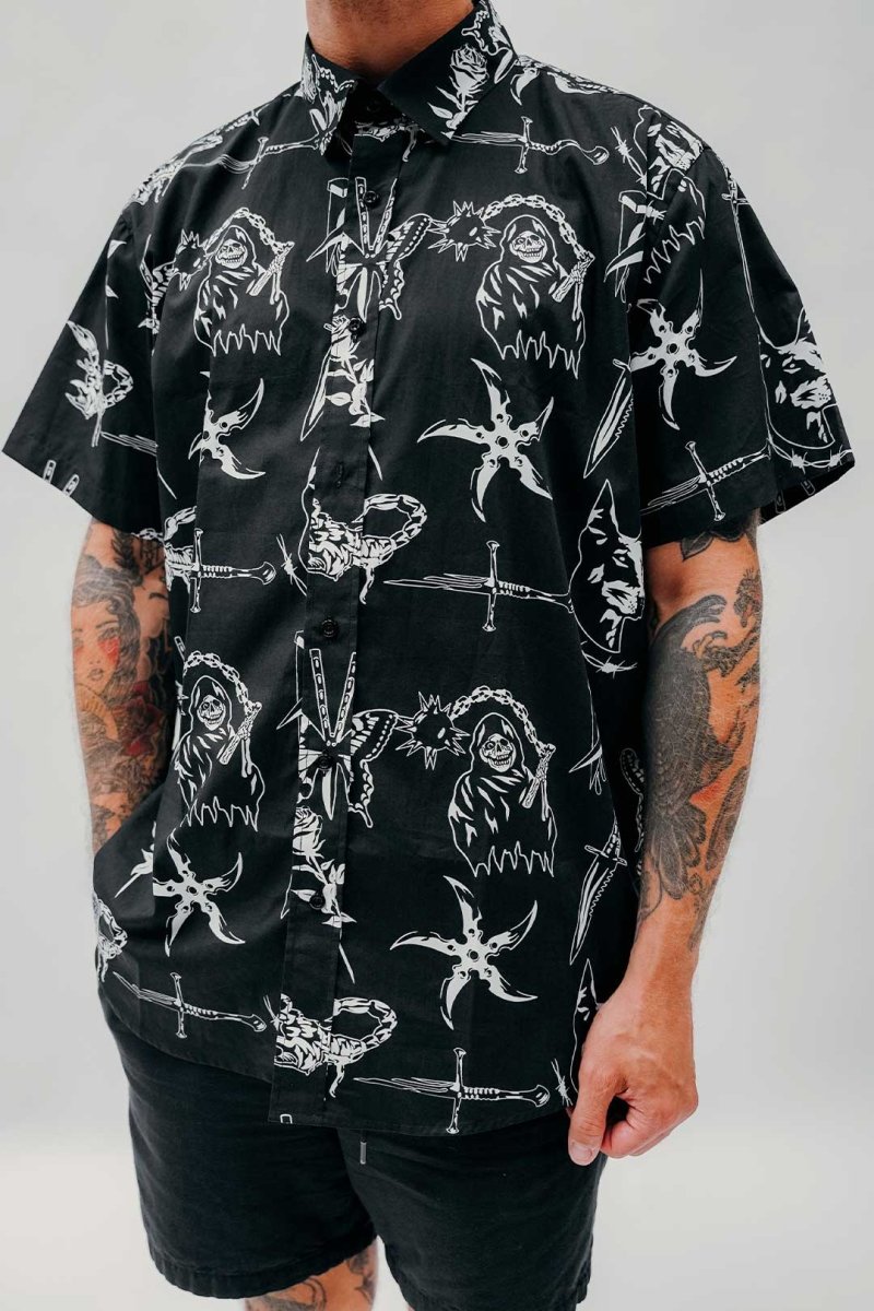 The Nicest Shirt We Have Tattoo Inspired Button Up