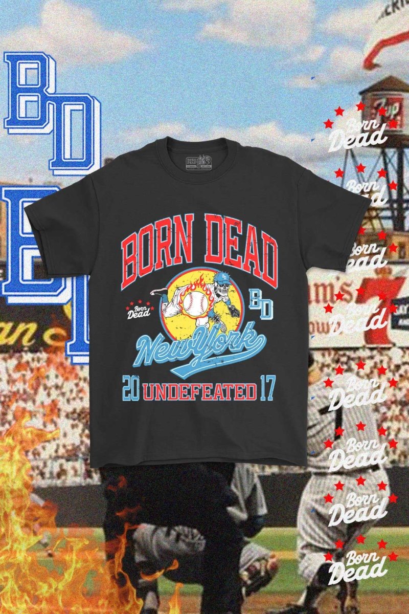 Undefeated Baseball Inspired Streetwear Tee – Born Dead Clothing®