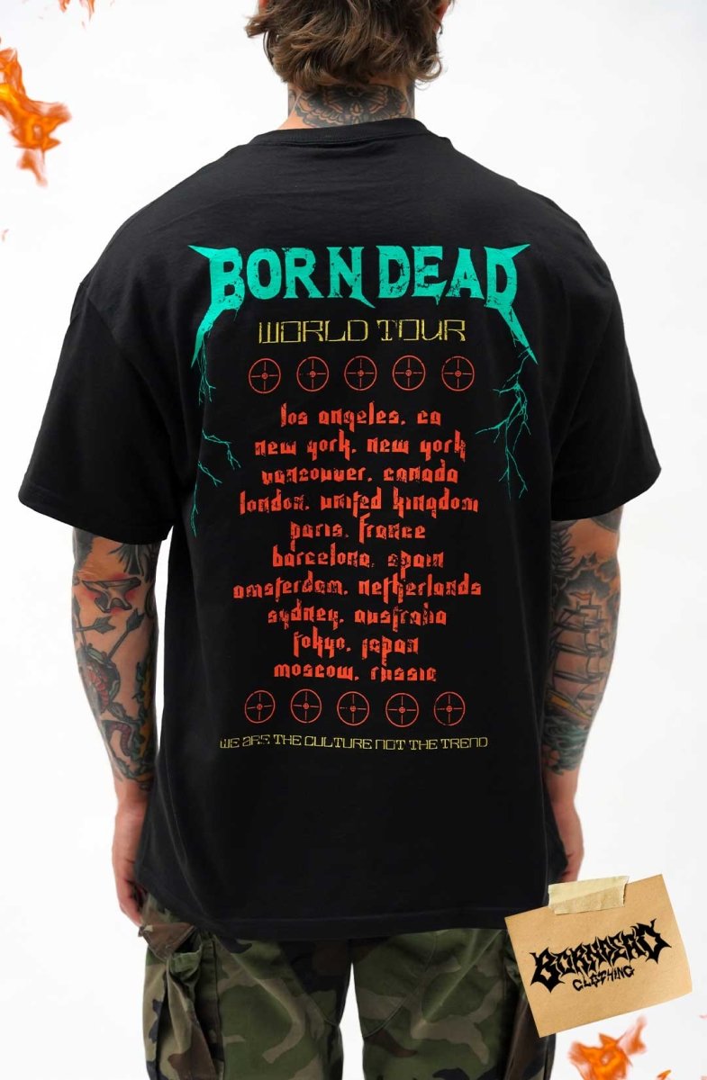 World Tour Tattoo Inspired Graphic T-shirt