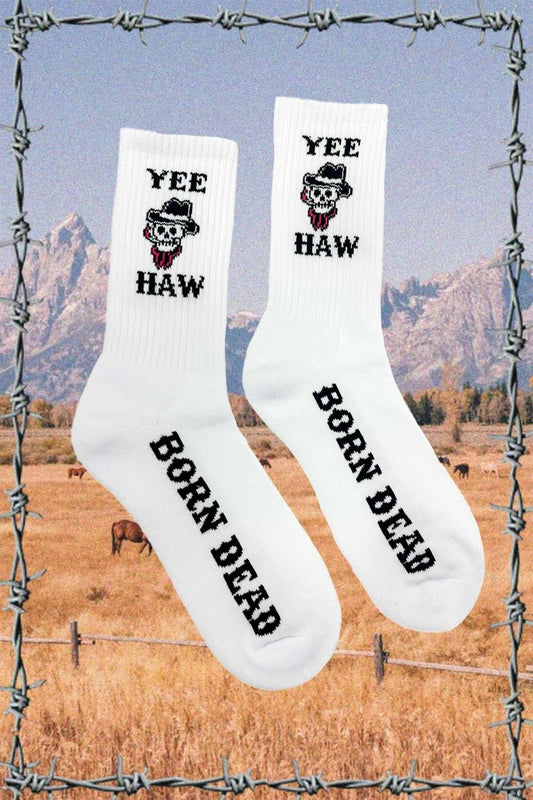 Yee Haw Tattoo Inspired Skatewear Socks